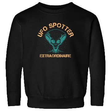 Discover Alien, Aliens, UFO, UAP, Space Unknown Flight Sweatshirts