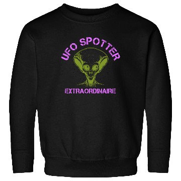Discover Alien, Aliens, UFO, UAP, Space Unknown Flight Sweatshirts