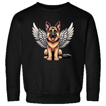 Discover German Shepherd Angel - Guardian with Wings Sweatshirts
