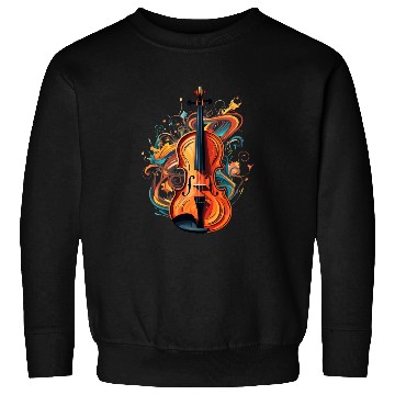 Discover Violinist Violin Music Art Violin Player Sweatshirts