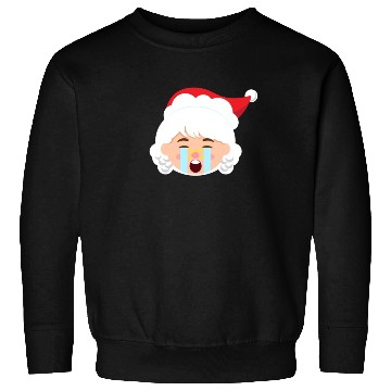 Discover Mrs Claus Emoticons Crying Out Loud Christmasfunny Sweatshirts
