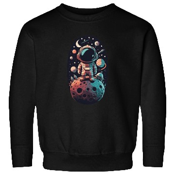 Discover Astronaut on the moon Sweatshirts