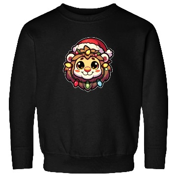 Discover Christmas Hat Christmas Fairy Lights Lion Sweatshirts