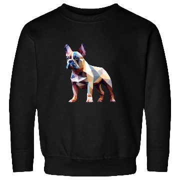 Discover French bulldog, polygon dog,polygon art Sweatshirts