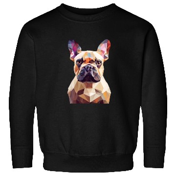 Discover French bulldog, polygon dog,polygon art Sweatshirts