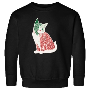 Discover Christmas snowflake cat v2 Sweatshirts