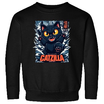 Discover Kaiju Catzilla in Japan Tokyo Sweatshirts