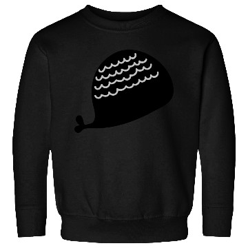 Discover Lonely Black Whale In The Ocean Sweatshirts
