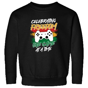 Discover Controller Celebrating Freedom One Game at a Time Sweatshirts