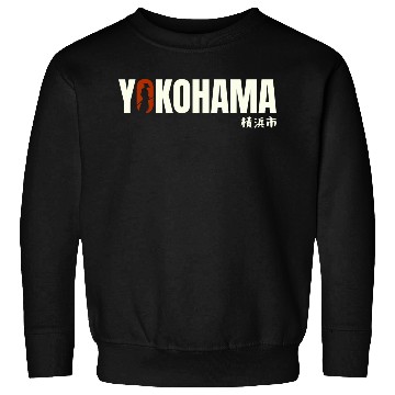 Discover Yokohama Typography Sweatshirts - Urban Statement