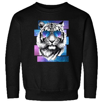Discover Tiger Space Glasses Galaxy Sunglasses Vaporwave Ae Sweatshirts