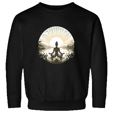 Discover Yoga lotus design Sweatshirts