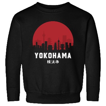 Discover Yokohama Typography Sweatshirts - Urban Statement