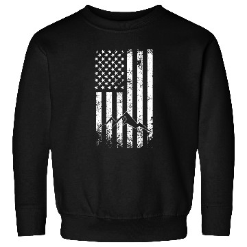 Discover Mountain american flag Sweatshirts