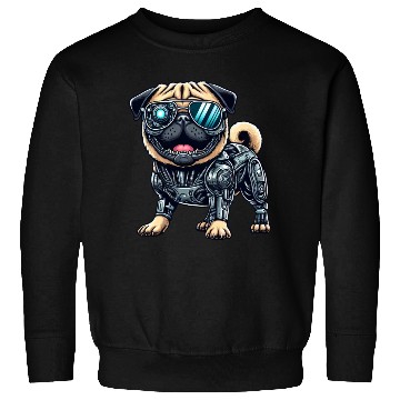 Discover Pug Cyborg - Bionic Robot Dog Sweatshirts