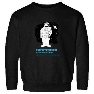 Discover Black White Astronauts and Aliens Sweatshirts