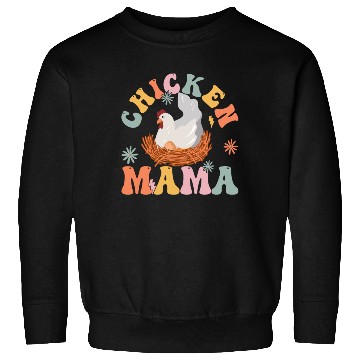 Discover Groovy Chicken Mom Female Farmer Sweatshirts