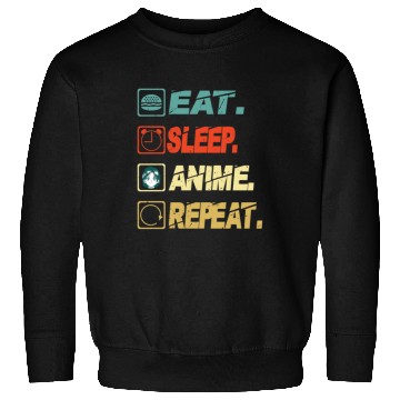 Discover Eat Sleep Anime Repeat Ramen Kawaii Japanese Manga Sweatshirts