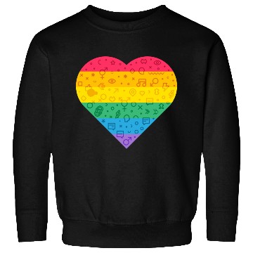 Discover Rainbow Heart Sweatshirts