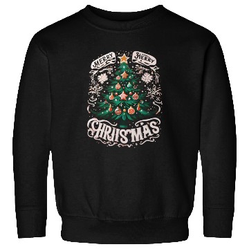 Discover merry christmas tree Sweatshirts