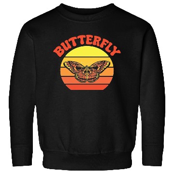 Discover Nature's Canvas - Beautiful Butterfly Wings Sweatshirts