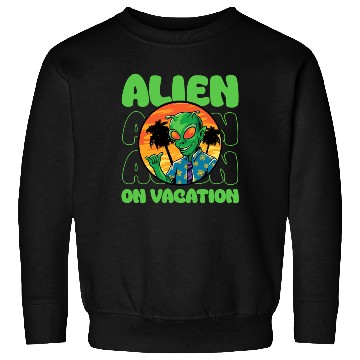 Discover Alien, Aliens, UFO, UAP, Space Unknown Flight Sweatshirts