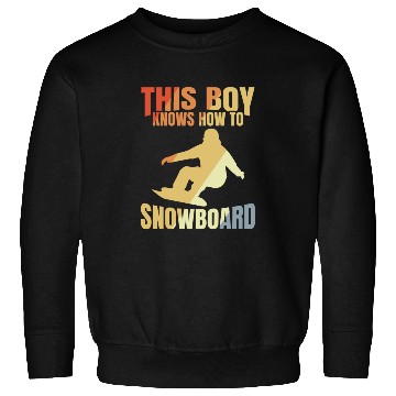 Discover Funny Snowboarding Boy Sweatshirts