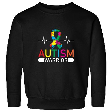 Discover Autism Warrior Autistic Ninja Spectrum Asperger Sweatshirts