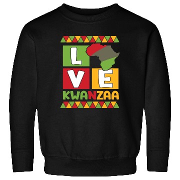 Discover Happy Kwanzaa Vibes Black Heritage Holiday Sweatshirts