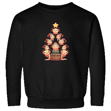 Discover Axolotl Christmas Tree Merry Christmas Sweatshirts