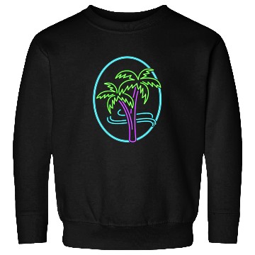 Discover Vacation Sweatshirts, Neon Palm Trees Sweatshirts, Gift For