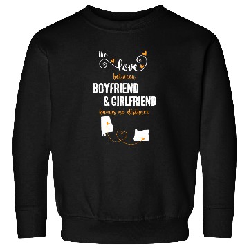 Discover Love Between BF And GF Albm To Oregon Gift Sweatshirts