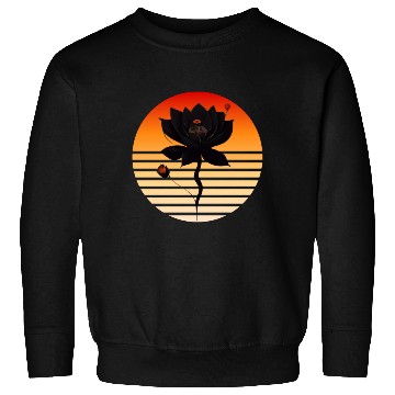 Discover Black rose with sunset colors Sweatshirts