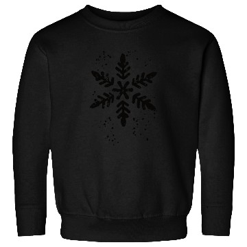 Discover Ink Stamp Style Snowflake Sweatshirts