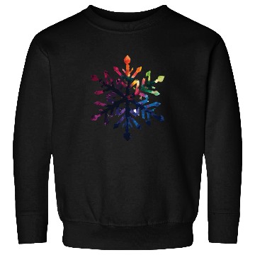 Discover Colorful Gradient Snowflake Sweatshirts