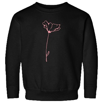 Discover Pink Flower with Space Sweatshirts