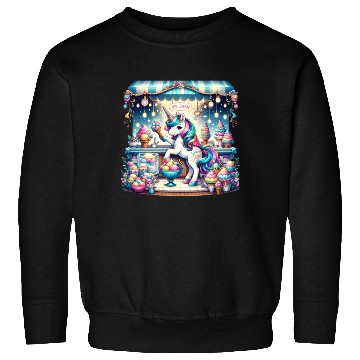 Discover Unicorn Ice Cream Vendor Sweatshirts