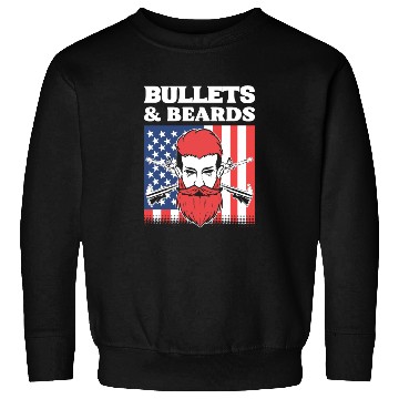 Discover Bullets & Beards Soldier or Army Gift Sweatshirts