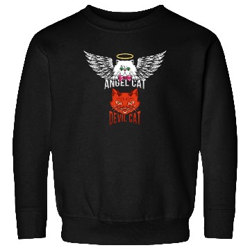 Discover Angel Cat And Devil Cat Sweatshirts