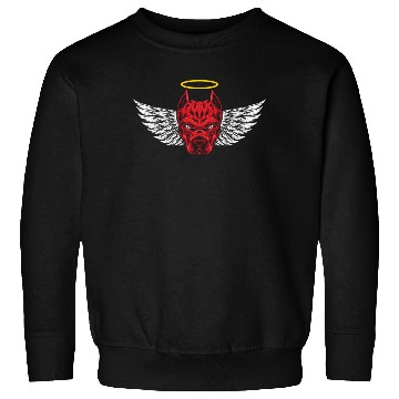 Discover Angry Devil Pitbull Dog Sweatshirts