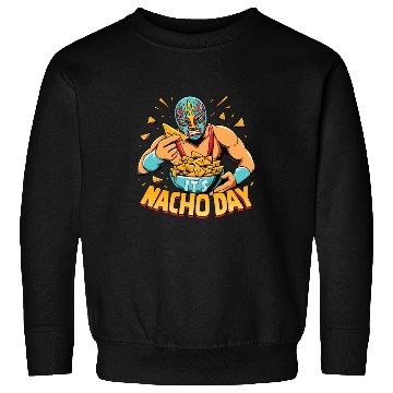 Discover Mexican Wrestling Wrestler Lucha Libre Nacho Sweatshirts