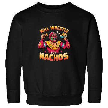 Discover Mexican Wrestling Wrestler Lucha Libre Nacho Sweatshirts