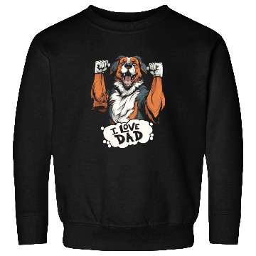 Discover Australian Shepherd Aussie Dog I Love Dad Sweatshirts