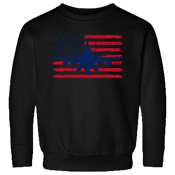 Discover US Flag Airplane Patriotic American Pilot Sweatshirts