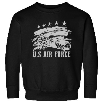 Discover US Flag Airplane Patriotic American Pilot Sweatshirts