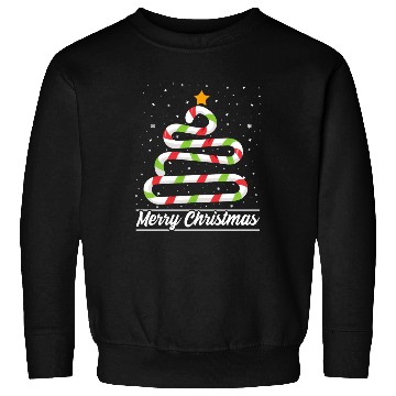 Discover Candy Cane Tree Christmas Xmas Holidays Santa Hat Sweatshirts
