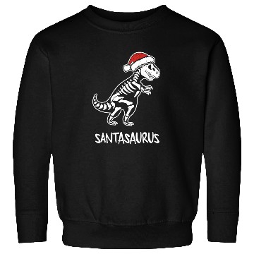 Discover Santasaurus T-Rex Dinosaur Christmas Themed Meme Sweatshirts