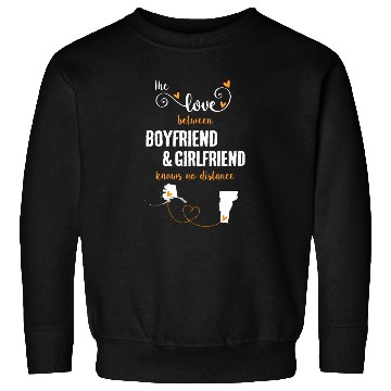 Discover Love Between BF And GF Alaska To Vermont Gift Sweatshirts