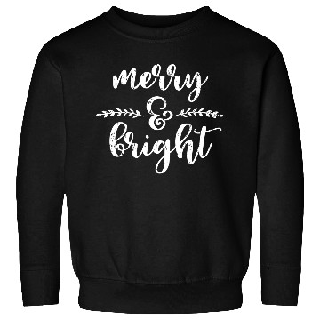 Discover Merry And Bright Meme Funny Christmas Vintage Sweatshirts