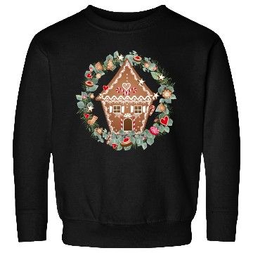 Discover Gingerbread house in Eucalyptus for Christmas Sweatshirts